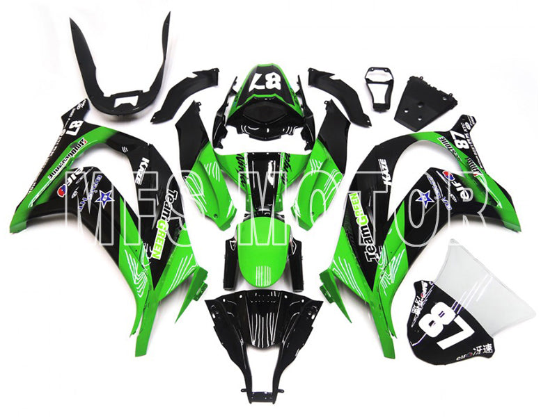 Kawasaki ZX10R 2016-2020 Injection ABS Fairing - Others - Black Green - MFS8393 - Fairings Kit