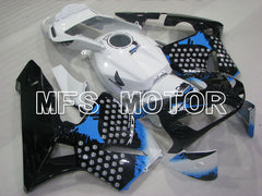 Honda CBR600RR 2003-2004 ABS Injection Fairing - Customize - Black White blue - MFS2104 - Fairings Kit