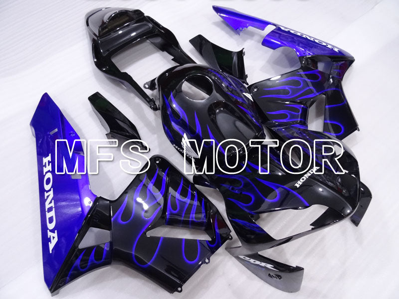 Honda CBR600RR 2003-2004 ABS Injection Fairing - Flame - Blue Black - MFS2115 - Fairings Kit