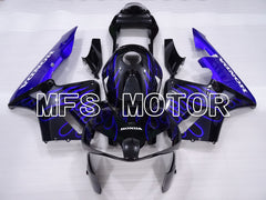 Honda CBR600RR 2003-2004 ABS Injection Fairing - Flame - Blue Black - MFS2115 - Fairings Kit