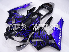Honda CBR600RR 2003-2004 ABS Injection Fairing - Flame - Blue Black - MFS2115 - Fairings Kit