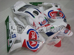 Honda CBR600RR 2003-2004 ABS Injection Fairing - PATA - White Red Blue - MFS2126 - Fairings Kit