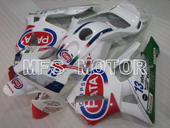 Honda CBR600RR 2003-2004 ABS Injection Fairing - PATA - White Red Blue - MFS2126 - Fairings Kit