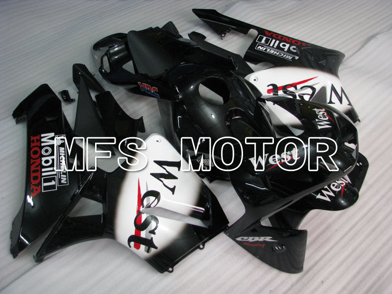 Honda CBR600RR 2003-2004 ABS Injection Fairing - West - White Black - MFS2139 - Fairings Kit