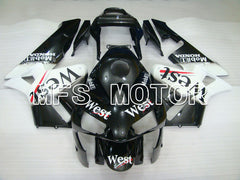 Honda CBR600RR 2003-2004 ABS Injection Fairing - West - White Black - MFS2140 - Fairings Kit