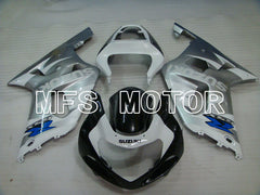 Suzuki GSXR600 2001-2003 Injection ABS Fairing - Factory Style - Black White Silver - MFS2184 - Fairings Kit