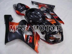 Suzuki GSXR600 GSXR750 2004-2005 Injection ABS Fairing - Factory Style - Black Orange - MFS2288 - Fairings Kit