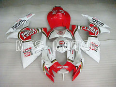 Suzuki GSXR600 GSXR750 2006-2007 Injection ABS Fairing - Lucky Strike - White Red - MFS2347 - Fairings Kit