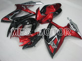 Suzuki GSXR600 GSXR750 2006-2007 Injection ABS Fairing - Factory Style - Black Red wine color - MFS2403 - Fairings Kit