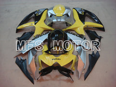 Suzuki GSXR600 GSXR750 2008-2010 Injection ABS Fairing - Factory Style - Yellow Silver - MFS2490 - Fairings Kit