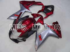 Suzuki GSXR600 GSXR750 2011-2024 Injection ABS Fairing - Factory Style - Silver Red wine color - MFS2513 - Fairings Kit