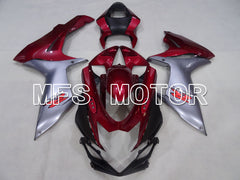 Suzuki GSXR600 GSXR750 2011-2024 Injection ABS Fairing - Factory Style - Silver Red wine color - MFS2513 - Fairings Kit