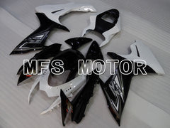 Suzuki GSXR600 GSXR750 2011-2024 Injection ABS Fairing - Factory Style - Black White - MFS2519 - Fairings Kit