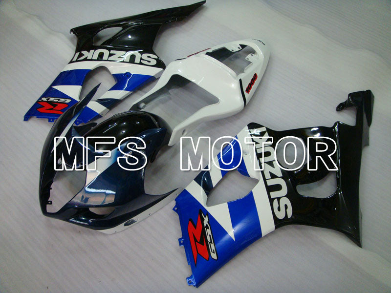 Suzuki GSXR1000 2003-2004 Injection ABS Fairing - Factory Style - Black Blue White - MFS2589 - Fairings Kit