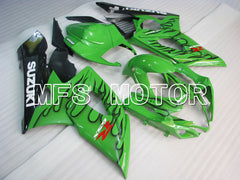 Suzuki GSXR1000 2005-2006 Injection ABS Fairing - Flame - Black Green - MFS2654 - Fairings Kit
