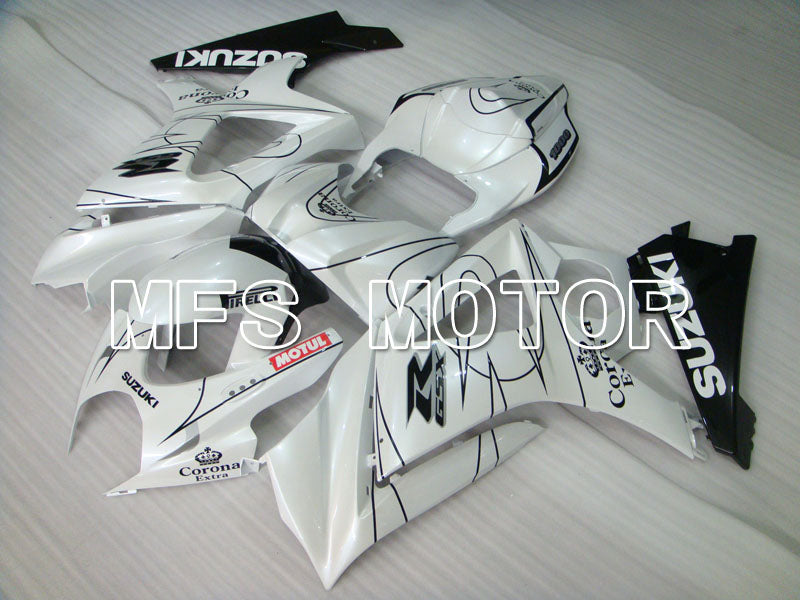 Suzuki GSXR1000 2007-2008 Injection ABS Fairing - Corona - Black White - MFS2665 - Fairings Kit