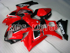 Suzuki GSXR1000 2007-2008 Injection ABS Fairing - Factory Style - Black Red - MFS2675 - Fairings Kit