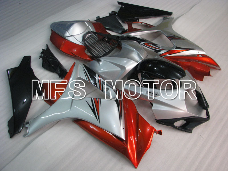 Suzuki GSXR1000 2007-2008 Injection ABS Fairing - Factory Style - Red Silver - MFS2685 - Fairings Kit