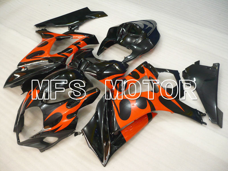 Suzuki GSXR1000 2007-2008 Injection ABS Fairing - Factory Style - Black Red - MFS2686 - Fairings Kit