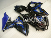 Suzuki GSXR1000 2009-2016 Injection ABS Fairing - Flame - Black Blue - MFS2717 - Fairings Kit