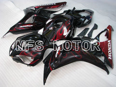 Honda CBR1000RR 2006-2007 Injection ABS Fairing - Flame - Black Red - MFS2881 - Fairings Kit