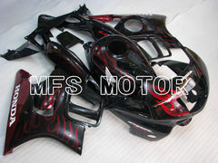Honda CBR600 F3 1995-1996 Injection ABS Fairing - Flame - Black Red - MFS3042 - Fairings Kit
