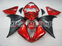 Yamaha YZF-R1 2009-2011 Injection ABS Fairing - Factory Style - Black Red wine color - MFS3396 - Fairings Kit