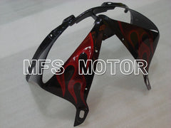 Yamaha YZF-R6 2005 Injection ABS Fairing - Flame - Black Red - MFS3591 - Fairings Kit