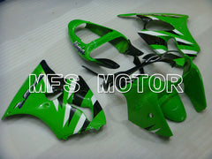 Kawasaki NINJA ZX6R 2000-2002 Injection ABS Fairing - Factory Style - Black Green - MFS3622 - Fairings Kit