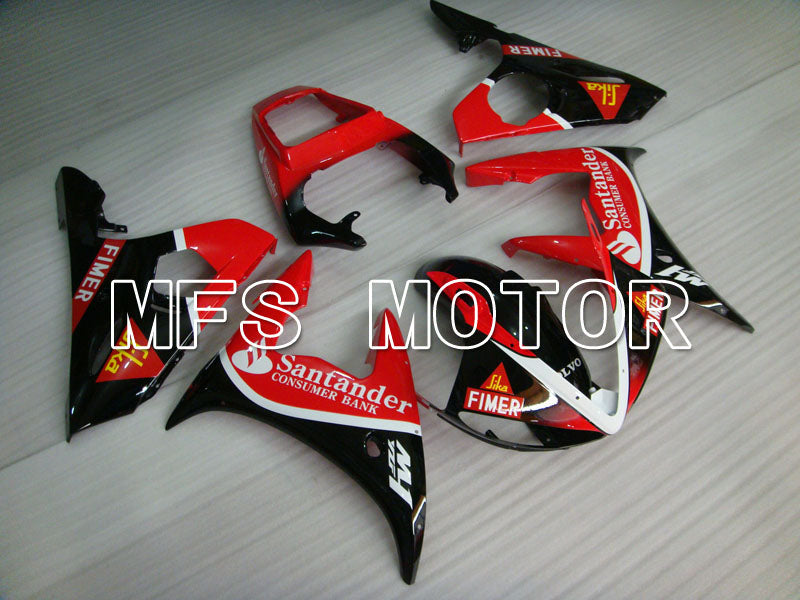 Yamaha YZF-R6 2005 Injection ABS Fairing - Santander - Black Red - MFS3645 - Fairings Kit