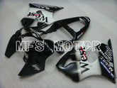 Kawasaki NINJA ZX6R 2000-2002 Injection ABS Fairing - West - Black White - MFS3653 - Fairings Kit