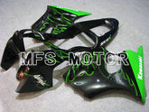 Kawasaki NINJA ZX6R 2000-2002 Injection ABS Fairing - Flame - Black Green - MFS3664 - Fairings Kit
