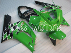 Kawasaki NINJA ZX6R 2003-2004 Injection ABS Fairing - Factory Style - Black Green - MFS3705 - Fairings Kit