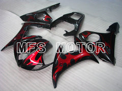Yamaha YZF-R6 2005 Injection ABS Fairing - Factory Style - Red Black - MFS3731 - Fairings Kit