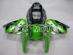 Kawasaki NINJA ZX9R 2002-2003 ABS Fairing - Factory Style - Black Green - MFS3884 - Fairings Kit