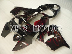 Kawasaki NINJA ZX9R 1998-1999 ABS Fairing - Flame - Red Black - MFS3932 - Fairings Kit