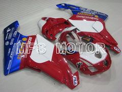 Ducati 749 / 999 2003-2004 Injection ABS Fairing - Others - Red wine color White - MFS4028 - Fairings Kit
