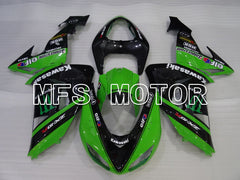 Kawasaki NINJA ZX10R 2006-2007 Injection ABS Fairing - Monster - Black Green - MFS4034 - Fairings Kit