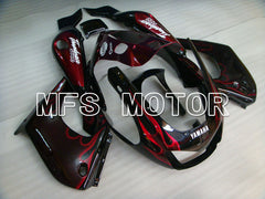 Yamaha YZF1000R 1997-2007 ABS Fairing - Flame- Black Red - MFS4381 - Fairings Kit