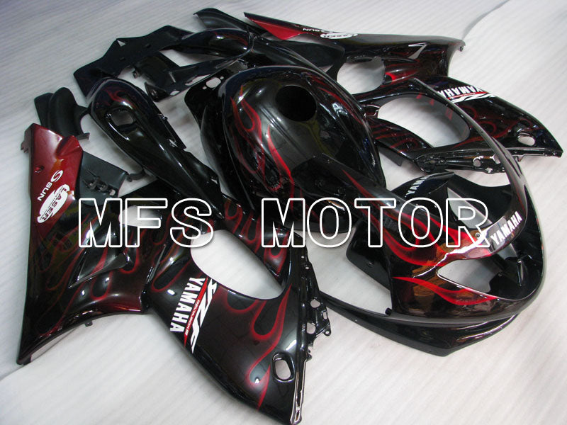Yamaha YZF-600R 1997-2007 Injection ABS Fairing - Flame - Red wine color White - MFS4462 - Fairings Kit