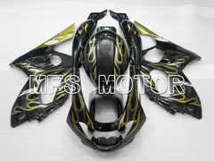 Yamaha YZF-600R 1997-2007 Injection ABS Fairing - Flame - Yellow Black - MFS4468 - Fairings Kit