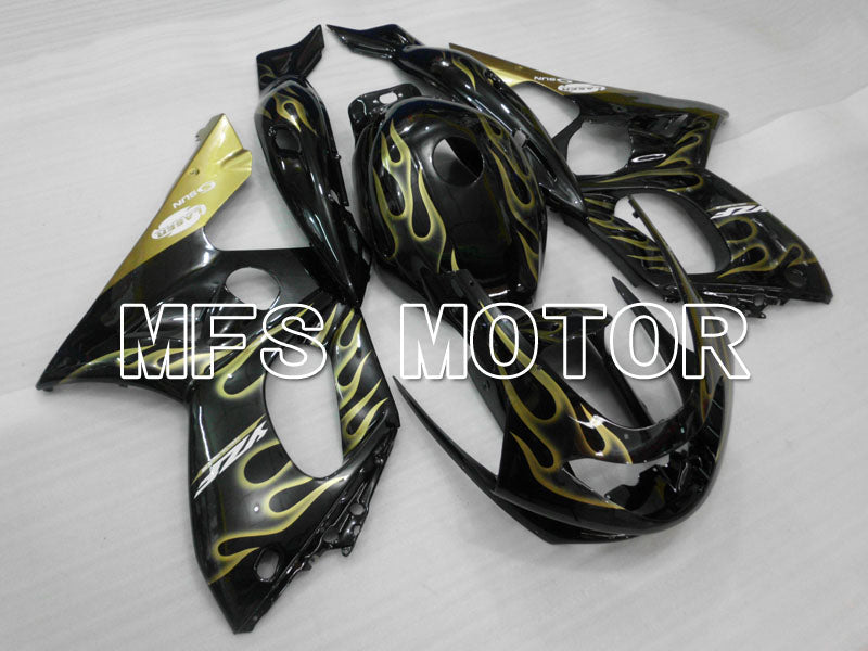 Yamaha YZF-600R 1997-2007 Injection ABS Fairing - Flame - Yellow Black - MFS4468 - Fairings Kit