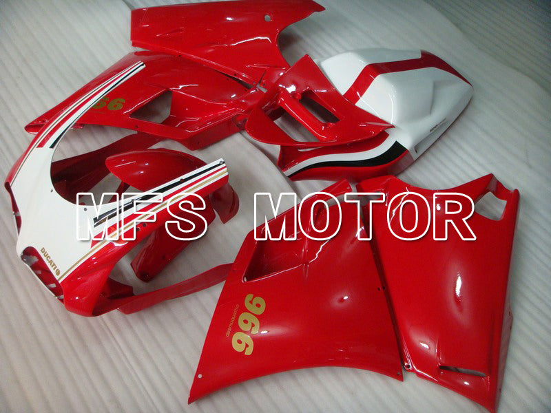 Ducati 748 / 998 / 996 1994-2002 Injection ABS Fairing - Factory Style - Red White - MFS4594 - Fairings Kit