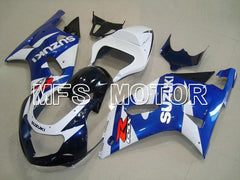 Suzuki GSXR600 2001-2003 Injection ABS Fairing - Factory Style - White Blue - MFS4601 - Fairings Kit