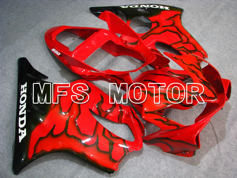 Honda CBR600 F4i 2001-2003 Injection ABS Fairing - Flame - Black Red - MFS4674 - Fairings Kit