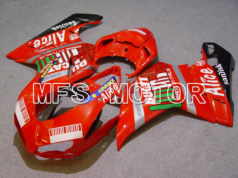 Ducati 848 / 1098 / 1198 2007-2011 Injection ABS Fairing - Alice - Red Black - MFS4726 - Fairings Kit