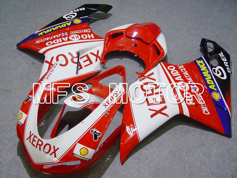 Ducati 848 / 1098 / 1198 2007-2011 Injection ABS Fairing - Xerox - Red White - MFS4776 - Fairings Kit