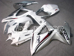 Suzuki GSXR600 GSXR750 2008-2010 Injection ABS Fairing - Factory Style - White Silver - MFS5104 - Fairings Kit
