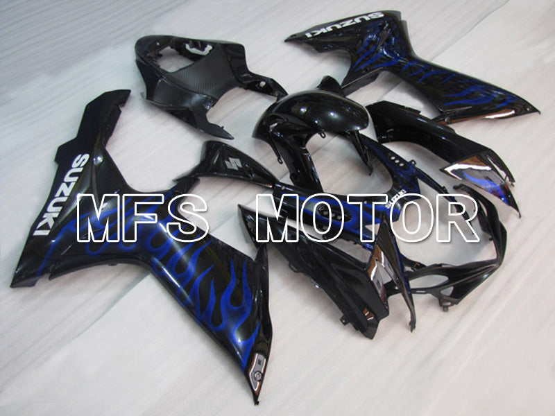 Suzuki GSXR600 GSXR750 2011-2024 Injection ABS Fairing - Flame - Black Blue - MFS5171 - Fairings Kit