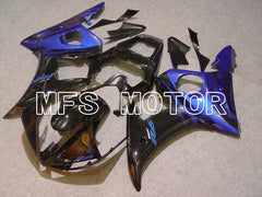 Yamaha YZF-R6 2003-2004 Injection ABS Fairing - Flame - Blue Black - MFS5213 - Fairings Kit